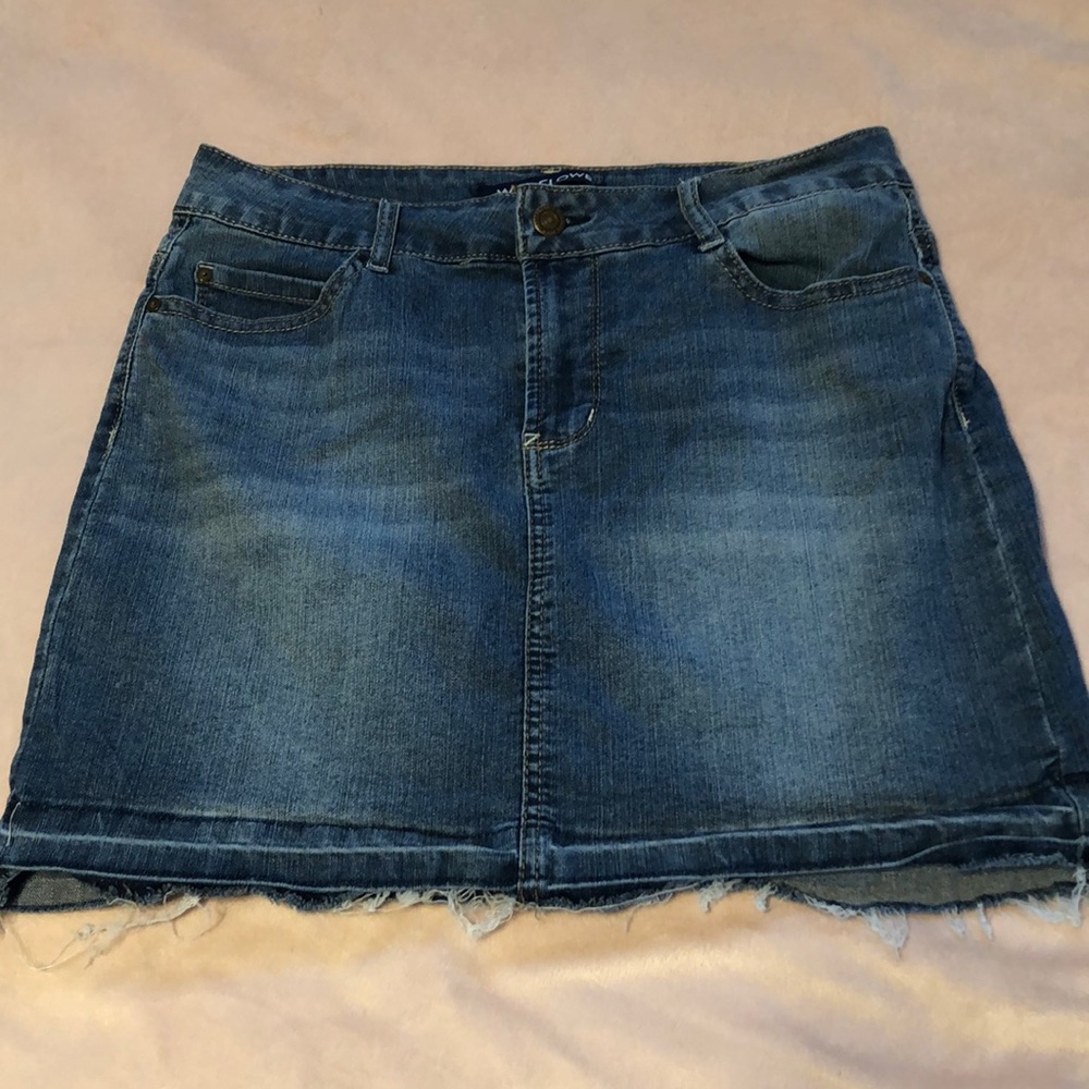 Wallflower denim skirt